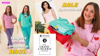 Zivame SALE Haul  Lingerie Shapewear Sleepwear Active Wear  GLF SALE upto 70 Off [upl. by Anialad]