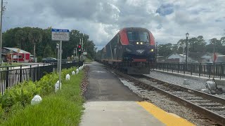 Amtrak PO 98 in deland before hurricane Helene on 92224￼ [upl. by Hpotsirhc]