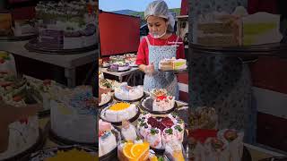 variety of pastries 🍰😋cake shortsfeed shorts viralvideo streetfood [upl. by Lyndes]