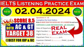 IELTS LISTENING PRACTICE TEST 2024 WITH ANSWERS  02042024 [upl. by Ahsiekar]