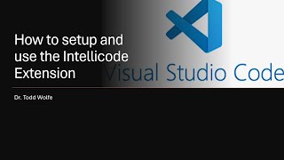 VsCode Tutorial IntelliCode extension setup and use A musthave for developers [upl. by Hagep]