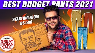 BEST BUDGET DEALS  PantsChinoJeans Haul Review on Amazon Great Indian Sale 2022  Under Rs1000 [upl. by Yantruoc]