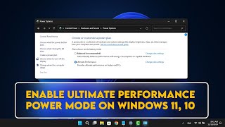 How to enable Ultimate Performance power mode on Windows 11 10 [upl. by Miarzim]