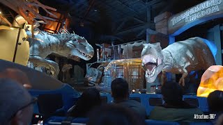 INTENSE Jurassic World Dark Ride in the World Best Dark Ride Ever Universal Studios 2024 [upl. by Tlaw]