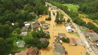 Farmington WV Flood footage from above July 29th 2017 [upl. by Henriques720]