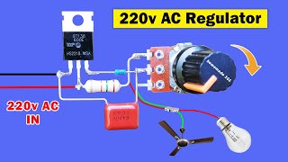 DIY 220v AC regulator circuit diagram AC voltage adjustable controller [upl. by Amuwkuhc]