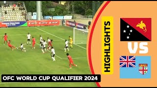 Fiji Vs Papua New Guinea World Cup Qualifier 2024 Highlights [upl. by Chauncey]