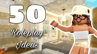 50 ROLEPLAY IDEAS FOR YOUR ROBLOX YOUTUBE CHANNEL or for fun hehe [upl. by Enilrahc]