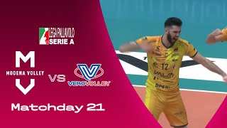 Modena vs Monza  Highlights  SuperLega  Matchday 21 [upl. by Wolfort]