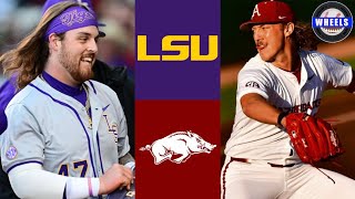 8 LSU vs 1 Arkansas Highlights  2024 College Baseball Highlights [upl. by Nahguav]