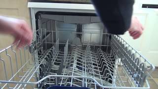 How to Tip 25  Raise or lower the top washing rack on a Siemens Varioflex Dishwasher [upl. by Mccandless]