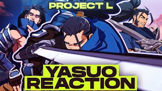 YASUO LOOKS BROKEN  Infer Reacts PROJECT L YASUO REVEAL [upl. by Oinota]