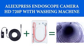 Washing machine inside aliexpress endocsope camera 720p [upl. by Nathaniel]