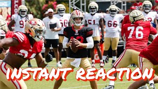 The Grant Cohn Show Instant Reaction to Day 9 of 49ers Training Camp [upl. by Lissi67]