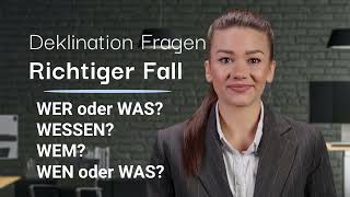 Grundlagen der deutschen Grammatik Die Deklination von Nomen [upl. by Herve]