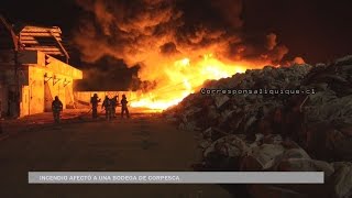 INCENDIO AFECTO A UNA BODEGA DE CORPESCA EN IQUIQUE [upl. by Kidd]