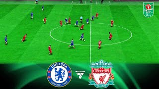 Chelsea vs Liverpool Carabao Cup Final 2024 FC 24 [upl. by Goerke]