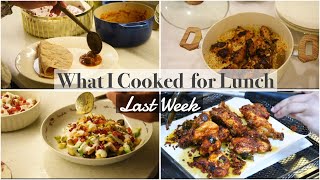 What I Cooked For LUNCH Last Week 5 LUNCH Ideas [upl. by Llesirg]