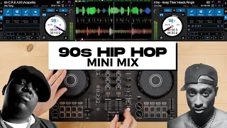 90s Hip Hop Classics Mix  16 Songs In 5 Minutes  Quick Mixing Using Serato [upl. by Adi]