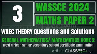 3 WAEC 2024 MATHS PAPER 2 SECTION A THEORY PERIMETER amp AREA OF PLANE SHAPE Square amp Circle [upl. by Bree]