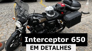 ACESSÓRIOS E DETALHES DA INTERCEPTOR 650 [upl. by Swisher958]