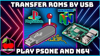 HOW TO TRANSFER GAMES TO YOUR RASPBERRY PI VIA USB  RETROPIE EMULATION STATION  PS1 N64 SNES [upl. by Annadal]