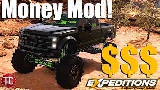 EXPEDITIONS A MudRunner Game  MONEY MOD TUTORIAL CONSOLE amp PC [upl. by Onahpets957]