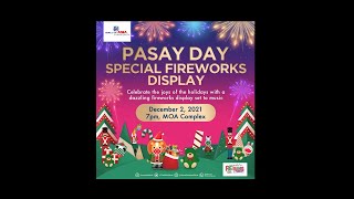 Pasay Day Special Fireworks Display  December 2 2021 [upl. by Ahcsim]