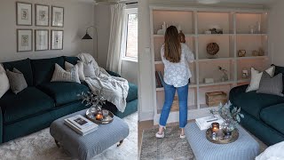 SNUG MAKEOVER WITH IKEA BILLY BOOKCASE HACK Laura MelhuishSprague [upl. by Flss]