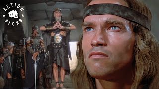 Conan Battles The Cultists At The Temple  Conan The Destroyer [upl. by Stutsman]