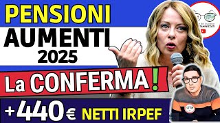 ULTIM’ORA ✅ PENSIONI ➜ 440€ NETTI IN PIù con la RIFORMA FISCALE IRPEF e AUMENTO MINIME INVALIDI 2025 [upl. by Yaeger]