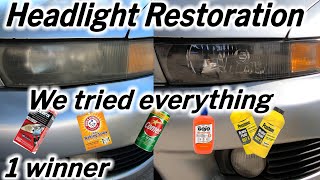 How to restore Headlights  DIY Headlight Restoration [upl. by Einaffets68]