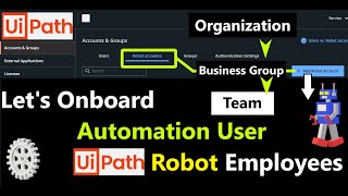 UiPath Tutorial Onboard an Automation User Robot Employee to UiPath Automation Cloud [upl. by Straus282]