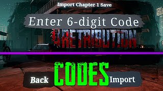 Retribution Unlock Codes  All Unlocks Max Everything Hardcore [upl. by Suivatco]