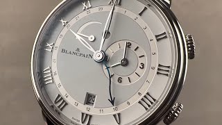 Blancpain Villeret Reveil GMT 6640112755B Blancpain Watch Review [upl. by Huskey]