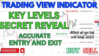 Trading view Indicator  Best Indicator For Intraday Trading  999 Win Rate indicators intraday [upl. by Ajssatsan]