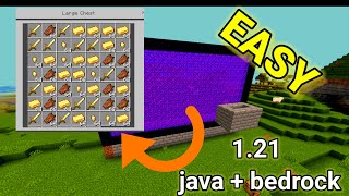 Easy unlimited gold farm 121 java  bedrock [upl. by Carole762]