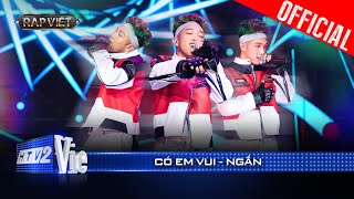 CÓ EM VUI  NGẮN chào sân bằng bản rap love đầy ngọt ngào  Rap Việt 2024 Live Stage [upl. by Onavlis181]