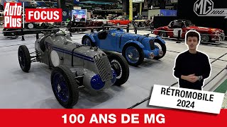 MG  100 ANS dhistoire réunis à RÉTROMOBILE [upl. by Islehc]