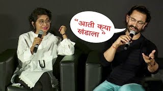 Aamir Khan Singing AATI KYA KHANDALA Song For Kiran Rao In Public [upl. by Valerle]