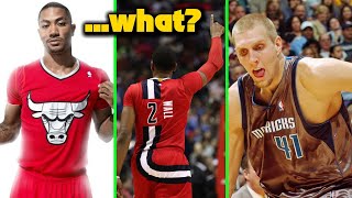 The 10 Ugliest Jerseys in NBA History [upl. by Fornof873]