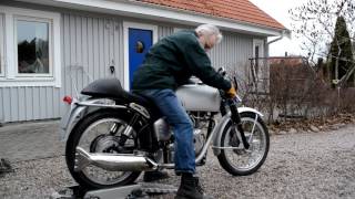 1967 Velocette Thruxton revived after 40 years in boxes [upl. by Nnylf]