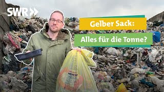 Recycling So viel bringt der Gelbe Sack und das passiert wirklich mit eurem Müll I SWR Ökochecker [upl. by Ahtekahs127]