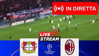 🔴 In Diretta  LeverkusenMilan  Champions League 202425  Partita in diretta oggi [upl. by Lidstone326]