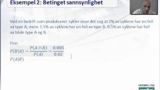 kap 31 eks2 Betinget sannsynlighet [upl. by Evol308]