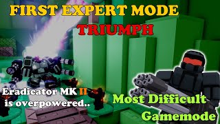 First EXPERT MODE TRIUMPH In TDX The Most DIFFICULT Gamemode  Tower Defense X [upl. by Keith]