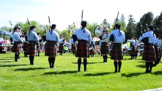 78th Fraser Highlanders Pipe Band  Alma Highland Festival and Games 2014 [upl. by Fagan]