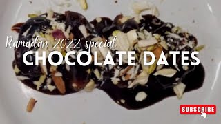 Chocolate dates  Ramadan special 2022 easy recipe chocolatedates chocolate ramadan2022 2022 [upl. by Fabyola]