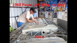 1960 Piper Pacer left Wing recover part 2 [upl. by Wolk]