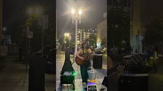 Amazing angelic voice singing on Fremont Street magical lights with her 🙌✨🕊️🌈🪄🦄🐉🧚 [upl. by Braswell671]